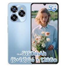 Smartphone Oukitel C50 Téléphone Portable Débloqué 2024 - Smartphone Android 14 Écran 6.8 Smartphone Pas Cher 8Go+128Go/TF 1To Octa Core Batterie 5150mAh Smartphone