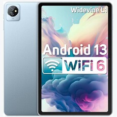 Tablette tactile Blackview Tab 70 WiFi Tablette Tactile 10.1 pouces Android 13 2.4G+5G WiFi 6, RAM 6 Go ROM 64 Go/SD 1 To 6580mAh - Bleu