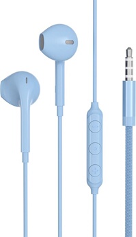 Ecouteur Renforcé Jack 3.5mm Recycle Bleu