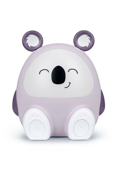 Veilleuse et Enceinte sans fil Bluetooth Koala 15 W Blanc et Violet