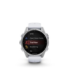 fenix 8 AMOLED 43mm Acier Silver avec bracelet blanc