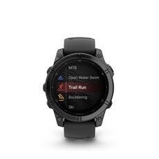 fenix E AMOLED 47mm Acier Gray avec bracelet noir