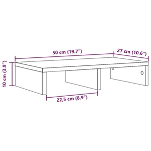 vidaXL Monitorstandaard met bureau-organizer hout artisanaal eiken, monitorverhoger, monitor standaard, bureau organiser, bureauorganiser vidaXL Monitorstandaard met bureau-organizer hout artisanaal eiken, monitorverhoger, monitor standaard, bureau organiser, bureauorganiser