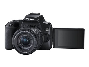 EOS 250D - Appareil photo numérique - Reflex - 24.1 MP - APS-C - 4K / 25 pi/s - 3x zoom optique objectif EF-S 18-55 mm III - Wi-Fi, Bluetooth - noir