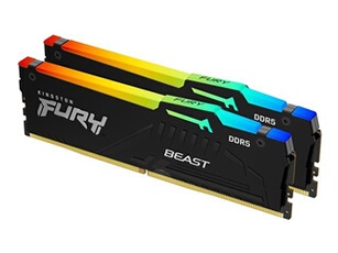 Acheter FURY Beast RGB - DDR5 - kit - 16 Go: 2 x 8 Go - DIMM 288 broches - 6000 MHz / PC5-48000 - CL30 - 1.4 V - mémoire sans tampon - on-die ECC - noir Bon état - 251,45 € FURY Beast RGB - DDR5 - kit - 16 Go: 2 x 8 Go - DIMM 288 broches - 6000 MHz / PC5-48000 - CL30 - 1.4 V - mémoire sans tampon - on-die ECC - noir Bon état - Kingston reconditionné disponible sur Darty