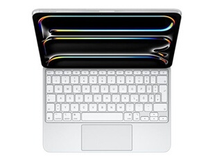 Magic Keyboard - Clavier et étui - avec trackpad - rétroéclairé - Apple Smart connector - QWERTZ - Allemand - blanc - pour 11-inch iPad Pro (M4)