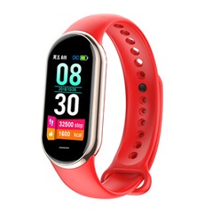 Montre connectée GENERIQUE Smartbluetooth montre QM8 bracelet rouge sport sommeil sain