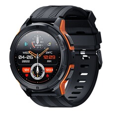 Montre connectée GENERIQUE Smartbluetooth casque montre CC25 black orange bracelet sport santé waterproof
