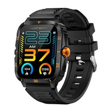 Montre connectée GENERIQUE Smart bluetooth montre KT71 noir orange fréquence cardiaque waterproof sport