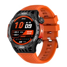 Montre connectée GENERIQUE Smartbluetooth montre HT22 orange bracelet waterproof sport compass