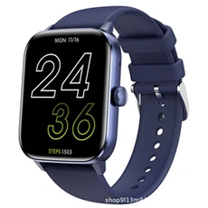 Montre connectée GENERIQUE Smartbluetooth montre QS111 bleu noir bracelet en caoutchouc sport santé blood oxygen