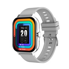 Montre connectée GENERIQUE Smartbluetooth montre Y113 silver grey adhésif bracelet sport wellness mètre pas