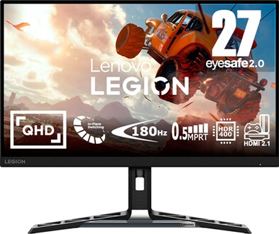 LEGION R27qe 27'' QHD IPS 0.5MS MPRT 180HZ 450NITS REGLABLE HAUTEUR, INCLIN