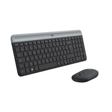Ensemble clavier et souris sans fil Logitech MK470 noir Ultra Fin Ensemble clavier et souris sans fil Logitech MK470 noir Ultra Fin