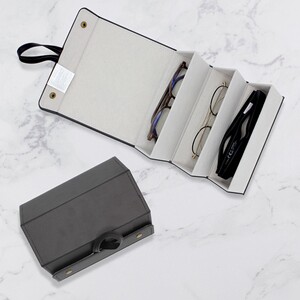 Boîte de rangement luxe pour montres et lunettes Boîte de rangement luxe pour montres et lunettes