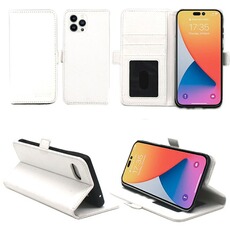 Coque et étui téléphone mobile XEPTIO Housse blanche pour Apple iPhone 16 Pro 5G Etui de protection Portefeuille à Rabat avec Porte Cartes