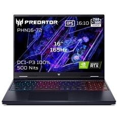 Gaming Predator Helios Neo 16 PHN16-72-759C 16 WQXGA Intel Core i7 14650HX RAM 16 Go DDR5 512 Go SSD GeForce RTX 4060