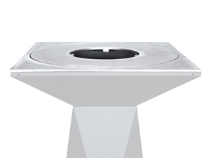 Plaque de cuisson en acier inox alimentaire -
