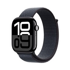 Apple watch Apple Apple Watch Series 10 GPS 46mm Boîtier en Aluminium Noir de Jais avec Boucle Sport Encre Violette
