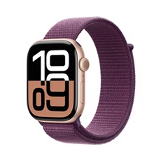 Apple Watch Series 10 GPS + Cellular 46mm Boîtier en Aluminium Rose Gold avec Boucle Sport Prune Apple Watch Series 10 GPS + Cellular 46mm Boîtier en Aluminium Rose Gold avec Boucle Sport Prune