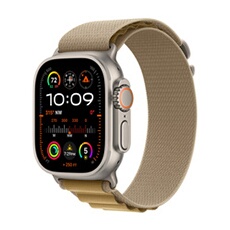 Watch Ultra 2 GPS + Cellular 49mm Boîtier en Titane Naturel avec Boucle Alpine Sahara - Small version 2024