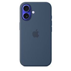 Coque en silicone avec MagSafe pour iPhone 16 - Denim