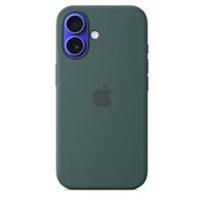 Coque en silicone avec MagSafe pour iPhone 16 - Vert lacustre