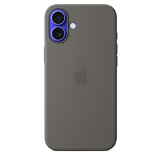 Coque en silicone avec MagSafe pour iPhone 16 Plus - Gris minéral