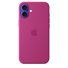 Coque en silicone avec MagSafe pour iPhone 16 Plus - Fuchsia