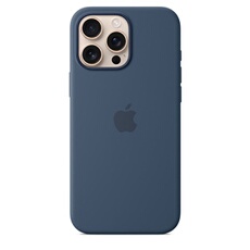 Apple Silicone Case with MagSafe Denim iPhone 16 Pro Max - vue 2
