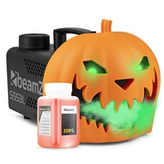 Citrouille Halloween Fumante - Pack Décoration Extérieur - avec Rires Diaboliques - Nouveau et Original