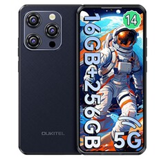 Smartphone Oukitel WP52 Téléphone Portable 16 Go 256Go Android 14 Smartphone 6,58 6500mAh 18W 5G Dual SIM NFC-Noir