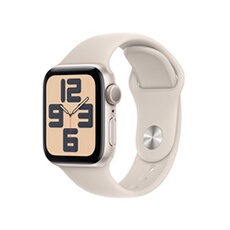 Watch SE GPS 40mm Boîtier en Aluminium Lumière Stellaire avec Bracelet Sport Lumière Stellaire - S/M version 2024