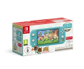 Console Nintendo Switch Nintendo Pack console Switch Lite Edition Animal Crossing (Méli Mélo Hawai) + 12mois d'abonnement Nintendo Switch Online