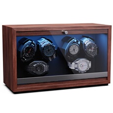 Acheter Brienz 6 remontoir de montre 6 montres 4 modes aspect bois éclairage Marron Bon état - 111,99 € Brienz 6 remontoir de montre 6 montres 4 modes aspect bois éclairage Marron Bon état - reconditionné disponible sur Darty
