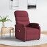 VidaXL Fauteuil, Chaise De Relaxation Avec Coussin, Siège Avec Accoudoirs Et Dossier, Fauteuil TV De Salle De Séjour, Moderne, Rouge Bordeaux Tissu VidaXL Fauteuil, Chaise De Relaxation Avec Coussin, Siège Avec Accoudoirs Et Dossier, Fauteuil TV De Salle De Séjour, Moderne, Rouge Bordeaux Tissu