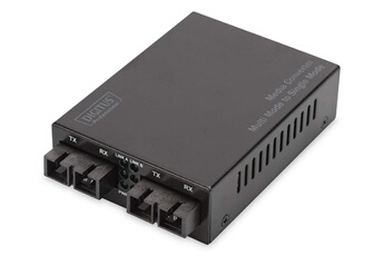 Professional DN-82024 - Convertisseur de support - 100Mb LAN - 100Base-FX - SC multi-mode / mode unique SC - jusqu'à 20 km - 1310 nm