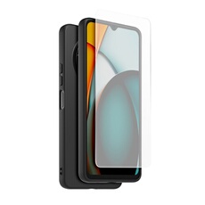 Pack Coque arrière semi rigide Made For Xiaomi et Protège écran en verre trempé pour Redmi 14C et