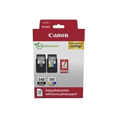 PG-540/CL-541 Photo Paper Value Pack - Pack de 2 - noir, couleur (cyan, magenta, jaune) - original - boîte de suspension - jeu de papier / cartouche