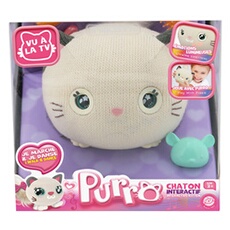Animal en peluche Purro Chat interactif