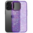 Coque pour iPhone 16 Pro Max à cordon Travel iviera Cuir de veau lisse Toile de Jouy Coque pour iPhone 16 Pro Max à cordon Travel iviera Cuir de veau lisse Toile de Jouy