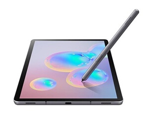 Galaxy Tab S6 - Tablette - Android 9.0 (Pie) - 128 Go - 10.5" Super AMOLED (2560 x 1600) - Logement microSD - 3G, 4G - LTE - gris montagne