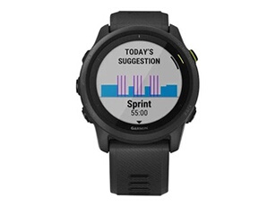Forerunner 745 - Noir - montre de sport avec bande - silicone - noir - taille du poignet : 126-216 mm - affichage 1.2" - Bluetooth, Wi-Fi, NFC, ANT+