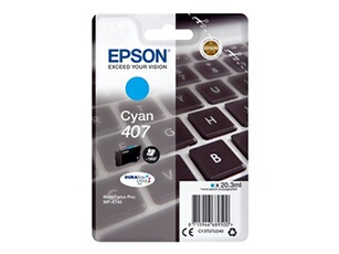 407 - 20.3 ml - taille L - cyan - original - cartouche d'encre - pour WorkForce Pro WF-4745, WF-4745DTWF