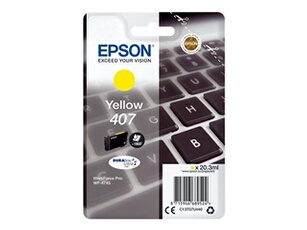 407 - 20.3 ml - taille L - jaune - original - cartouche d'encre - pour WorkForce Pro WF-4745, WF-4745DTWF