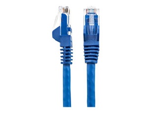 Câble Ethernet CAT6 2m - LSZH (Low Smoke Zero Halogen) - Cordon RJ45 UTP Anti-accrochage 10 GbE LAN - Câble Réseau Internet 650MHz 100W PoE - Bleu -