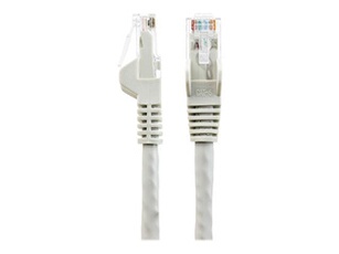 Câble Ethernet CAT6 3m - LSZH (Low Smoke Zero Halogen) - Cordon RJ45 UTP Anti-accrochage 10 GbE LAN - Câble Réseau Internet 650MHz 100W PoE - Gris -