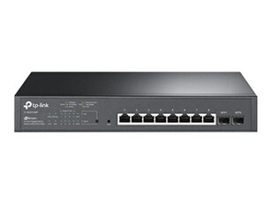 JetStream TL-SG2210MP - Commutateur - intelligent - 8 x 10/100/1000 (PoE+) + 2 x SFP - Montable sur rack - PoE+ (150 W)