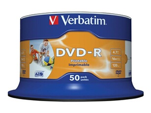 Acheter - 50 x DVD-R - 4.7 Go 16x - surface imprimable photo large - spindle Bon état - 22,00 € - 50 x DVD-R - 4.7 Go 16x - surface imprimable photo large - spindle Bon état - Verbatim reconditionné disponible sur Darty