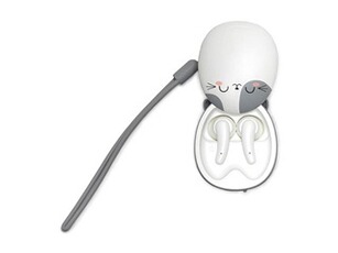Ecouteurs Legami Ecouteurs sans fil intra-auriculaires avec microphone Be Free Bluetooth Chaton Blanc